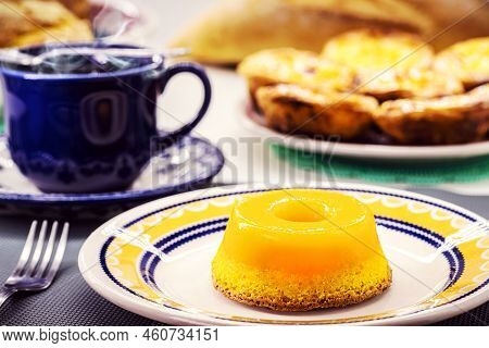 Dessert Made With Eggs, Called In Brazil As Quindim And In Portugal As Brisa De Lis, A Tasty Yellow 