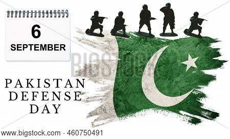 6 September Icon Calendar With Stylist Pakistani Flag The Idea Of 6 September Pakistan Defense Day