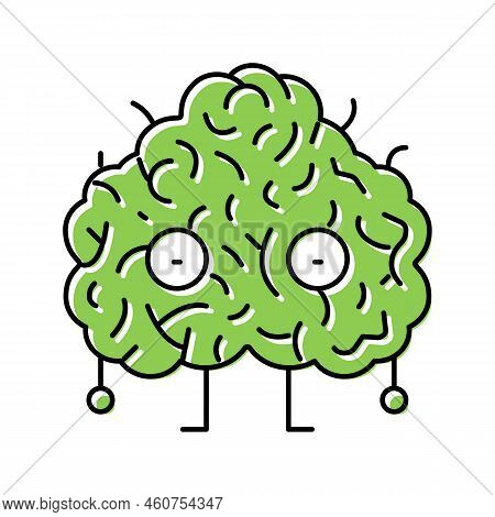 Shaggy Monster Color Icon Vector. Shaggy Monster Sign. Isolated Symbol Illustration