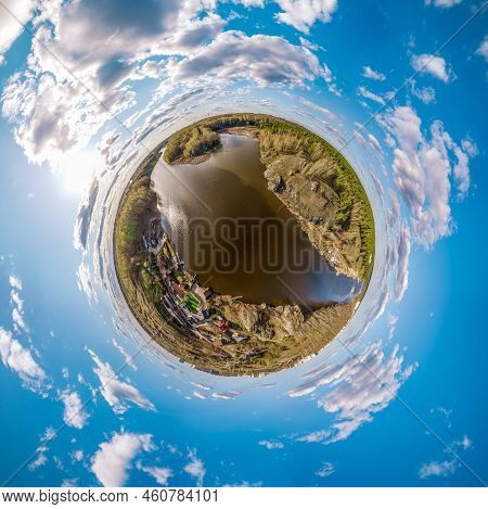 Confluence Of The Iset And Kamenka Rivers In The City Kamensk-uralskiy. Iset And Kamenka Rivers, Kam