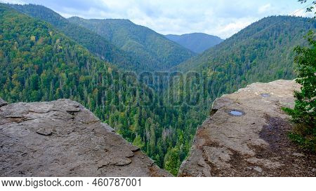 A View Of The Most Beautiful Mountains In A Panoramic Scene. View From Tomasovsky Vyhlad In Slovak P