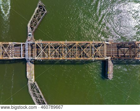 Old Saybrook Old Lyme Bridge Is The Last Crossing The Connecticut River At The Mouth Between Town Of