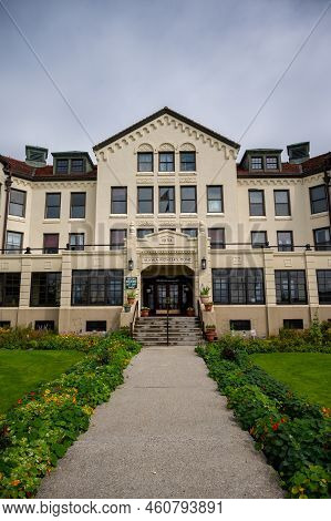 Sitka, Alaska - July 26, 2022 - View Of Sitka's Alaska Pioneers Home.
