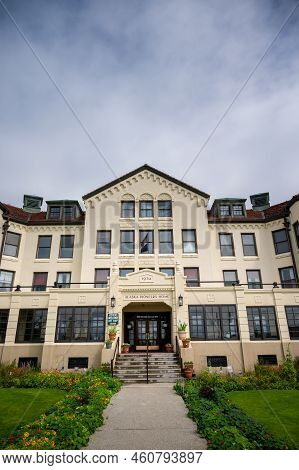 Sitka, Alaska - July 26, 2022 - View Of Sitka's Alaska Pioneers Home.