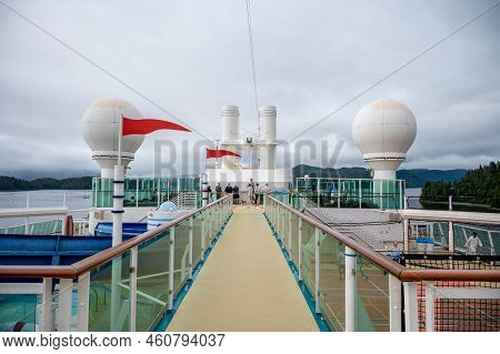Sitka, Alaska - July 26, 2022 - View Of The Mini Golf On The Serenade Of The Seas While Docked At Si