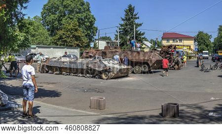 Destroyed Military Equipment Of Russia During The War In Ukraine