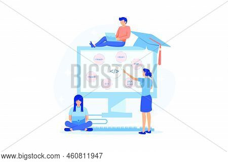 Programming Languages Learning. Software Coding Courses, Website Development Class, Script Writing. 