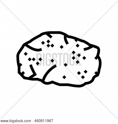 Limestone Stone Rock Line Icon Vector. Limestone Stone Rock Sign. Isolated Contour Symbol Black Illu