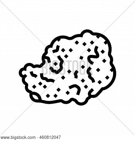 Travertine Stone Line Icon Vector. Travertine Stone Sign. Isolated Contour Symbol Black Illustration