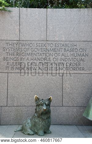 Washington Dc - Apr 5: Franklin Delano Roosevelt Memorial In Washington Dc, As Seen On April 5, 2021
