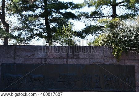 Washington Dc - Apr 5: Franklin Delano Roosevelt Memorial In Washington Dc, As Seen On April 5, 2021