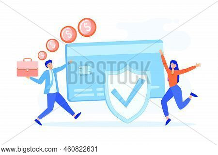 Credit Card Security, Protecting Financial Savings. Monthly Pay, Salary, Budget. Personal Bank Accou