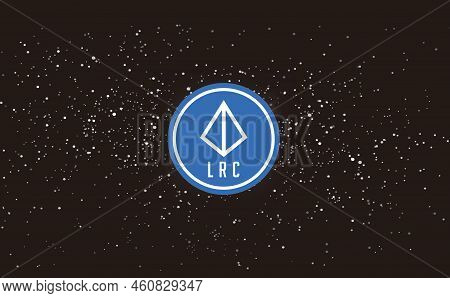Loopring Virtual Currency Images. 3d Illustrations. Coin Logo