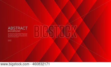 Red Abstract Background, Polygon Vector, Geometric Vector, Minimal Texture, Web Background, Red Cove