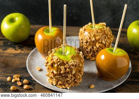 Homemade Halloween Candy Taffy Apples
