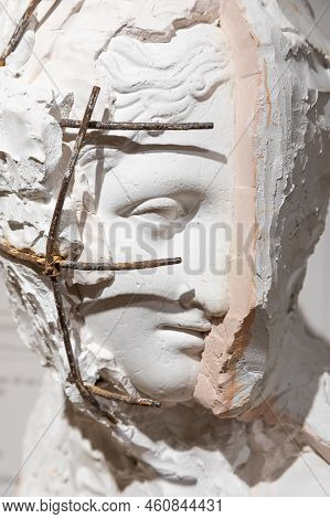 Possagno, Italy - July 2022: Art Creation With Gypsum. Concept Of Idea, Creativity, Inspiration