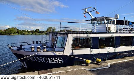 Szczecin. Poland. 30 August 2022. View Of The Intimate And Deluxe Ms Princess Ship Moored At Bouleva
