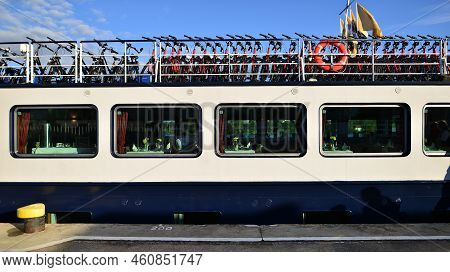 Szczecin. Poland. 30 August 2022. View Of The Intimate And Deluxe Ms Princess Ship Moored At Bouleva