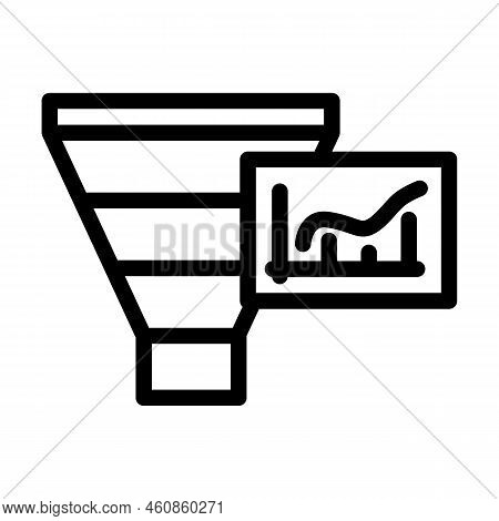 Increase Mqls Line Icon Vector. Increase Mqls Sign. Isolated Contour Symbol Black Illustration