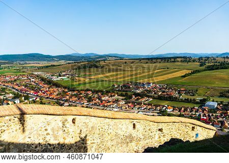 View From Rupea Fortress In Transylvania, Romania. Rupea Citadel (cetatea Rupea)