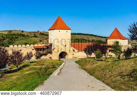 Famous Rupea Fortress In Transylvania, Romania. Rupea Citadel (cetatea Rupea)