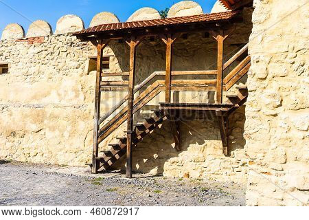 Famous Rupea Fortress In Transylvania, Romania. Rupea Citadel (cetatea Rupea)