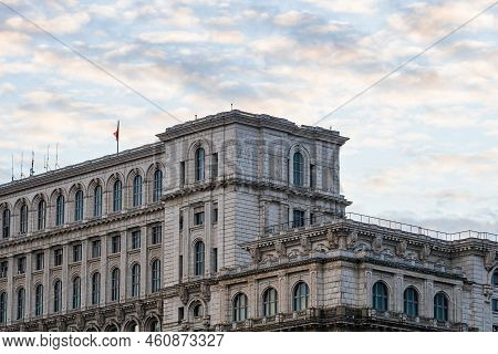 Detail Of Palace Of The Parliament, Bucharest, Romania