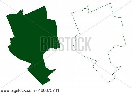 Alpoyeca Municipality (free And Sovereign State Of Guerrero, Mexico, United Mexican States) Map Vect