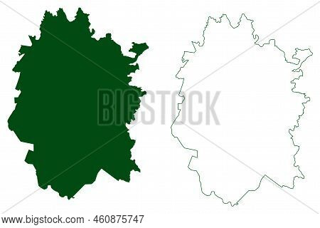 Arcelia Municipality (free And Sovereign State Of Guerrero, Mexico, United Mexican States) Map Vecto