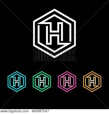 H Hexagone Logo Design Creative Letter H