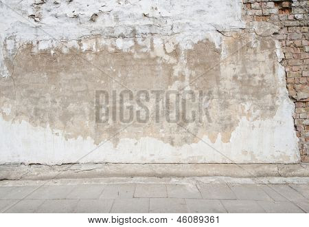 Ve věku uliční stěna pozadí, textury