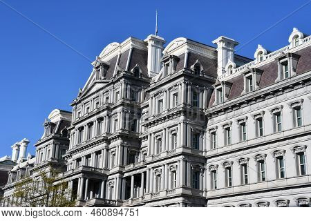 Washington, Dc - Apr 3: Eisenhower Executive Office Building (eeob) In Washington Dc, As Seen On Apr