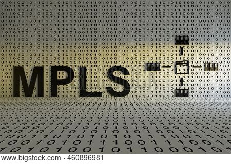 Mpls Concept Text Sunlight 3d Render Illustration