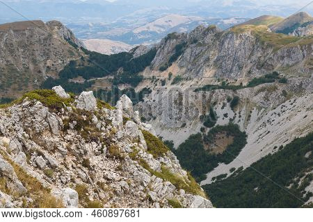 Panoramic View From The Summit Of Monte Terminillo In Lazio Italy