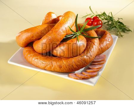 Sausage On A Plate