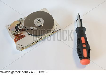 Repairing Defect Hard Drive. Data Hard Drive Backup Disc Hdd Disk Restoration Restore Recovery Engin