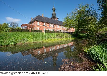 Husum, Germany - May 8, 2022: Husum Castle Against Blue Sky, Tourist Attraction Of Husum On May 8, 2