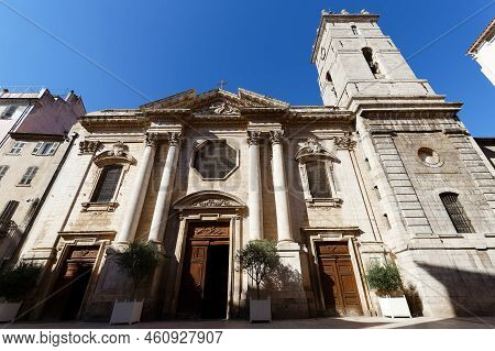 Cathedral Sainte-marie De La Seds In Toulon, France.