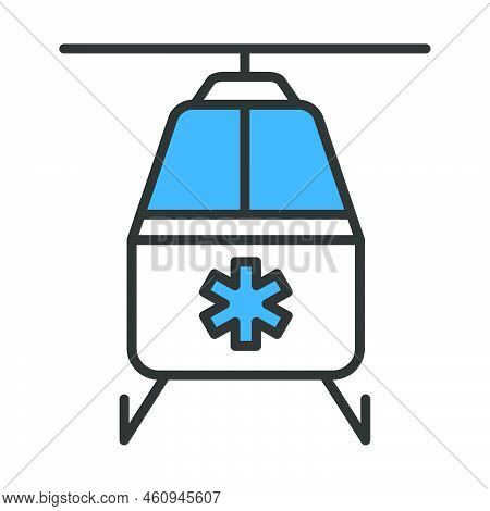 Medevac Icon. Editable Bold Outline With Color Fill Design. Vector Illustration.