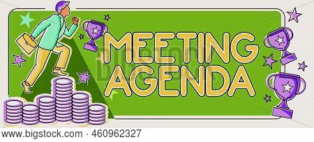 Conceptual Display Meeting Agendaan Agenda Sets Clear Expectations For What Needs To A Meeting. Busi
