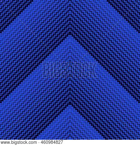 Vector Halftone Pattern. Abstract Seamless Background With Diagonal Half Tone Zigzag Stripes. Textur