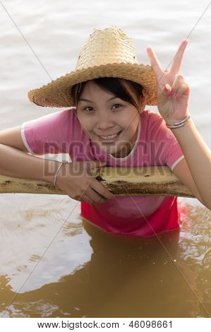 Sonrisa de chica de Tailandia en Río