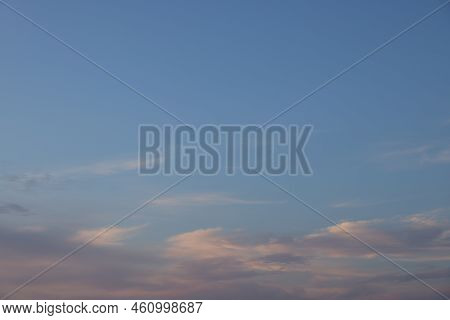 Picturesque View Of Beautiful Blue Sky With Clouds