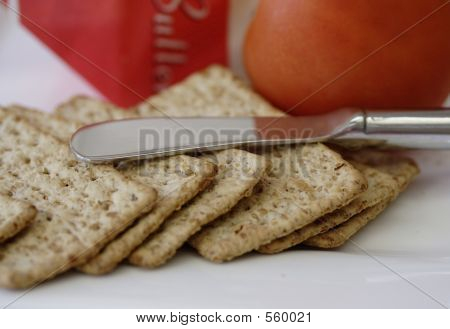 Craquelins et tomate