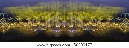 Light painted composition