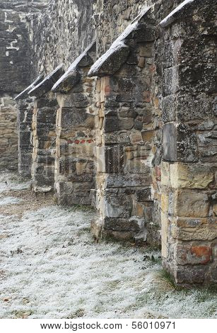 Architectural detail of Old Cistercian Church in Carta, Romania, Europe