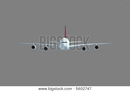 Bílé osobní proudové letadlo