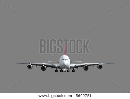 Bílé osobní proudové letadlo