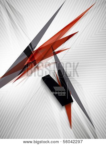 Geometric shape line lightning business background