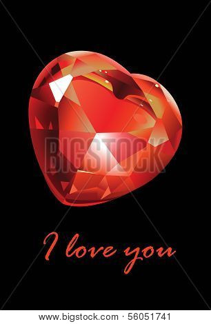 Traditional Valentine Day Heart Greeting Template